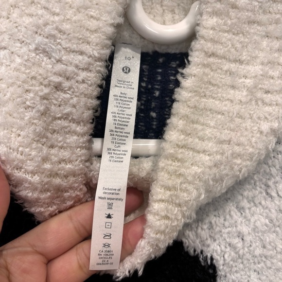 Lululemon Ombre Knit Textured Turtleneck Merino Wool Blend Sweater Women’s 10 - Picture 3 of 13